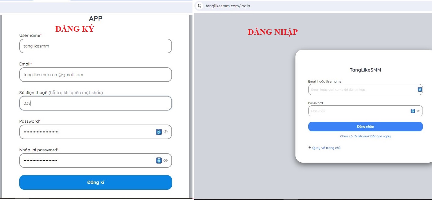 Truy cập và đăng nhập tài khoản