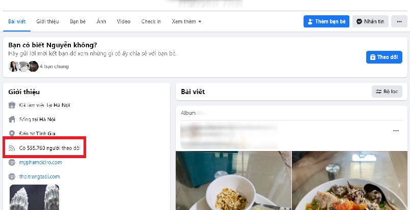 Dùng dịch vụ Tăng Follow Trang Cá Nhân Facebook tạo ra nhiều lợi ích lớn
