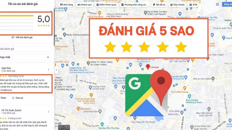 Cách tăng đánh giá trên Google Map hiệu quả